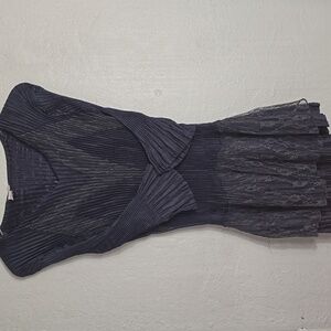 NWT Pretty Angel Blue Ribbed Fit and Flare Dress